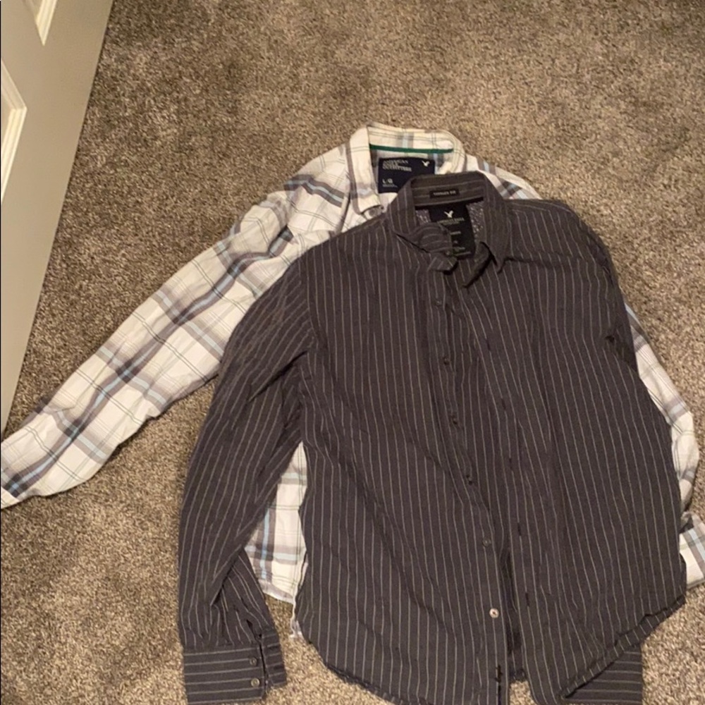 AE men’s button down dress shirts, Smoke free